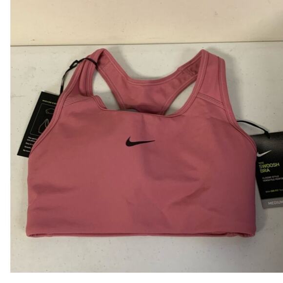 Nike Other - Nike Women’s XS Pro Swoosh Medium Sports Bra, Desert Berry